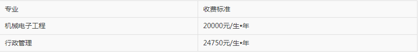 同濟大學浙江學院退役大學生士兵免試專升本學費